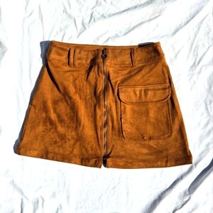 Suede skirt XS